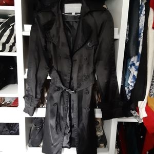 Jessica Simpson black trench coat